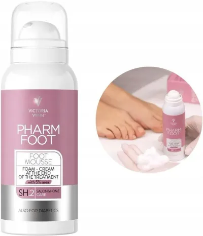 Pharm Foot Home Victoria Vynn Pianka Krem Kończąca Zabieg 5% Mocznika Mousse 125ml