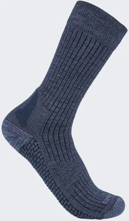 Damskie Wełniane Skarpety Carhartt Force Grid Navy
