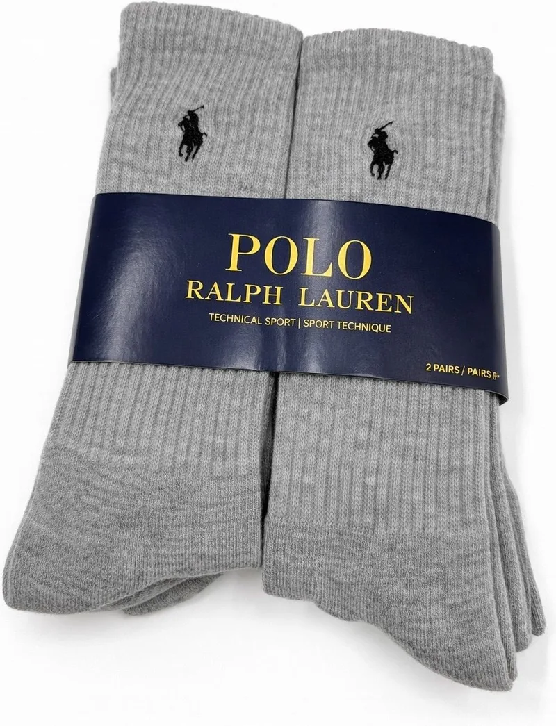 Skarpety POLO RALPH LAUREN rozmiar 36-40 6 par SZARE (10334)