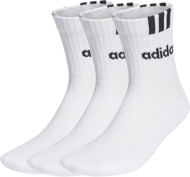 3-Stripes Linear Half-Crew Cushioned Socks 3 Pairs — zdjęcie 1 z 1